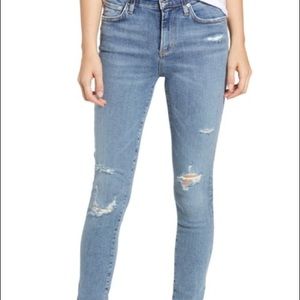 AGOLDE Sophie Distressed High Waist Skinny Jeans